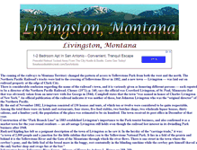 Tablet Screenshot of livingston-montana.net